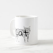 Mug Nuage de mots chat et chaton - Design unique (Devant gauche)