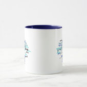 Mug Nuage de mots d'algèbre coloré (Centre)