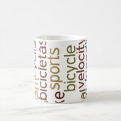 Mug nuage de mots de vélo (Centre)