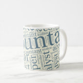 Mug "Nuage de mots des comptables" (Devant droit)