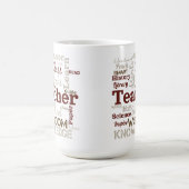 Mug Nuage de mots pour les enseignants (Centre)