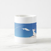 Mug Nuage regardant le boug de lapin du ciel (Centre)