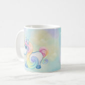 Mug Nuage unique de pastel de licorne (Devant gauche)