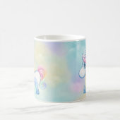 Mug Nuage unique de pastel de licorne (Centre)