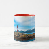 Mug Nuages au-dessus d'un phare près d'Ushuaia, Argent (Centre)