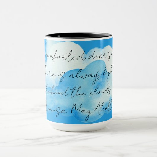 Mug "Nuages" avec Louisa May Allégation café (Centre)