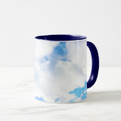Mug Nuages blancs et ciel bleu (Devant droit)