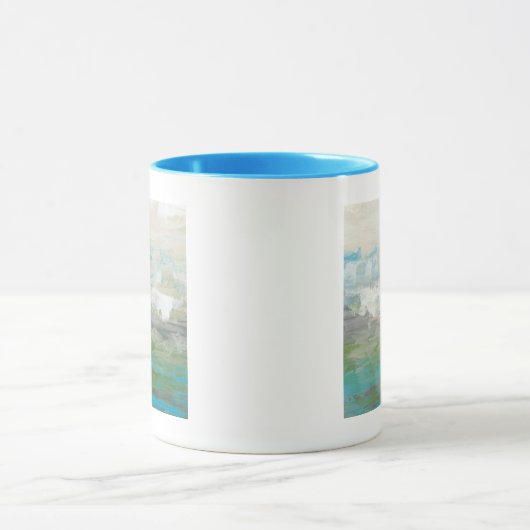 Mug Nuages Blancs Surplombant Un Beau Paysage (Centre)