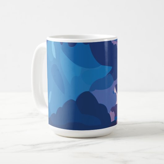 Mug Nuages colorés d'orage (Devant gauche)