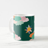 Mug Nuages colorés Rainbows Motif sans couture (Devant gauche)