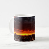 Mug Nuages, coucher du soleil et rouge (Devant gauche)