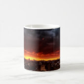 Mug Nuages, coucher du soleil et rouge (Centre)