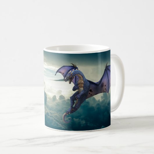Mug Nuages de dragon volant d'Imaginaire (Devant droit)