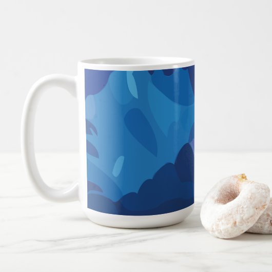 Mug Nuages de tempête colorés (Avec donut)