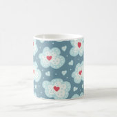 Mug Nuages d'hiver Coeurs de neige (Centre)
