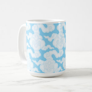 Mug Nuages Japonais Pochoir Motif Ise Katagami