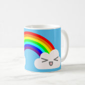 Mug Nuages Mignons et un Arc-en-Ciel (Devant droit)