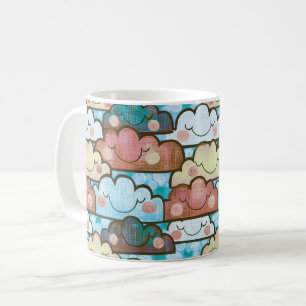Mug Nuages souriants colorés