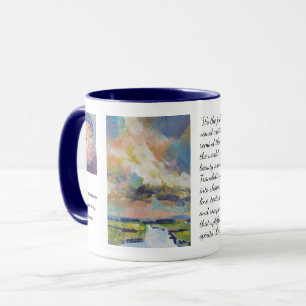 Mug Nuages sur le marais peinture / Artiste Larry Lere