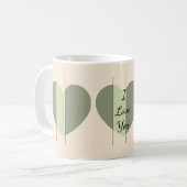 Mug Nuances de cœur vert (Devant gauche)