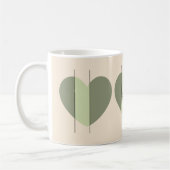 Mug Nuances de cœur vert (Gauche)