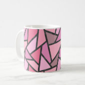 Mug Nuances de motif en vitrail de corail (Devant gauche)