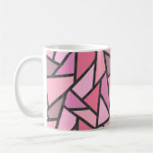 Mug Nuances de motif en vitrail de corail (Gauche)