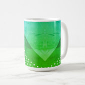 Mug Nuances de vert bleu (Devant droit)