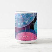 Mug Nuances subtiles de bleu et de rose en Abstrait (Centre)