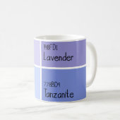 Mug Nuancier de peinture violette (Devant droit)