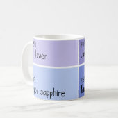 Mug Nuancier de peinture violette (Devant gauche)
