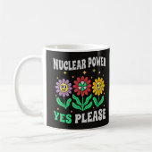 Mug Nuclear power yes please smiling flowers (Gauche)