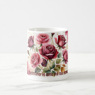 Mug 'Nuestro amor es como una rosa eterna