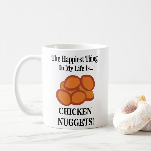 Mug Nugget de poulet Fast Food Drôle (Avec donut)