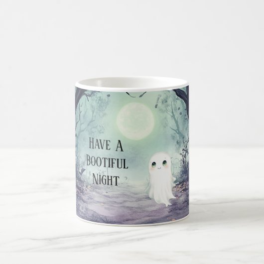 Mug Nuit Bootiful Pleine Lune Fantôme Halloween (Centre)