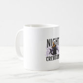 Mug Nuit Créature Drôle Halloween Chat (Devant gauche)