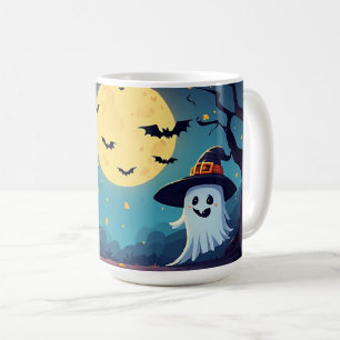 Mug Nuit de citrouille avec fantôme 🎃