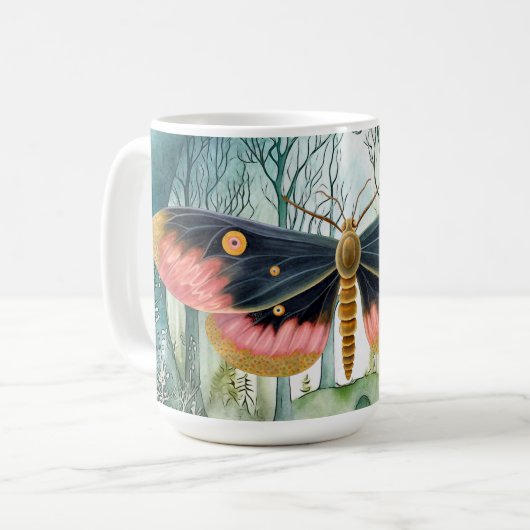 Mug Nuit de la forêt de Moth Rose (Devant gauche)