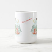 Mug Nuit de Noël magique dans la forêt d'hiver (Centre)