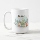 Mug Nuit de Noël magique dans la forêt d'hiver (Gauche)