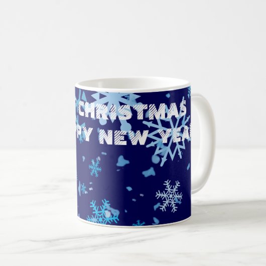Mug Nuit de Noël neige (Devant droit)