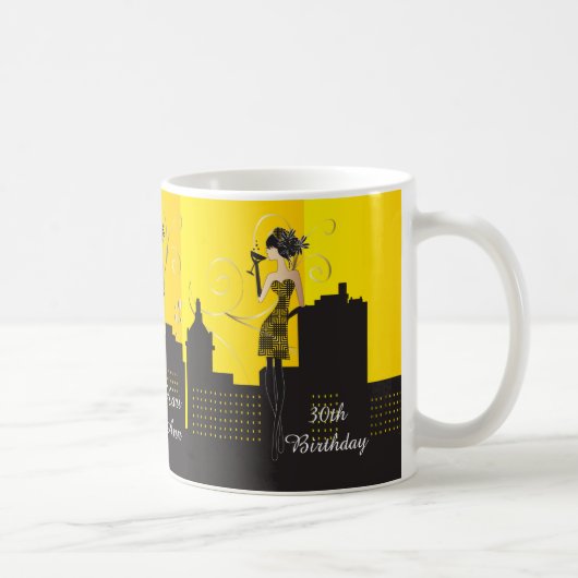 Mug Nuit des filles - Jaune (Droite)
