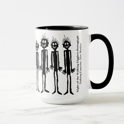Mug Nuit des Gigglers à pied Petroglyph (Droite)