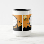 Mug Nuit d'Halloween à Orange Glow Ajouter votre photo (Centre)
