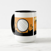 Mug Nuit d'Halloween à Orange Glow Ajouter votre photo (Devant gauche)