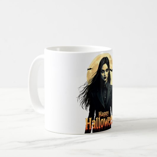 Mug Nuit d'Halloween en cuisine (Devant gauche)