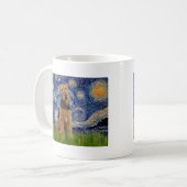 Mug Nuit étoilée - Airedale Terrier (#1) (Devant gauche)