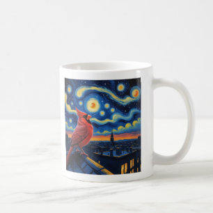 Mug Nuit étoilée avec le Cardinal du Nord