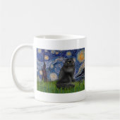Mug Nuit étoilée - chat perse noir (Gauche)