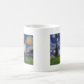 Mug Nuit étoilée - Chat siamois à pointes de phoque (Centre)